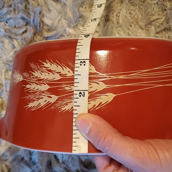 Vintage Pyrex Corning Automn harvest wheat casserole dish 2.5L - Picture 9 of 9